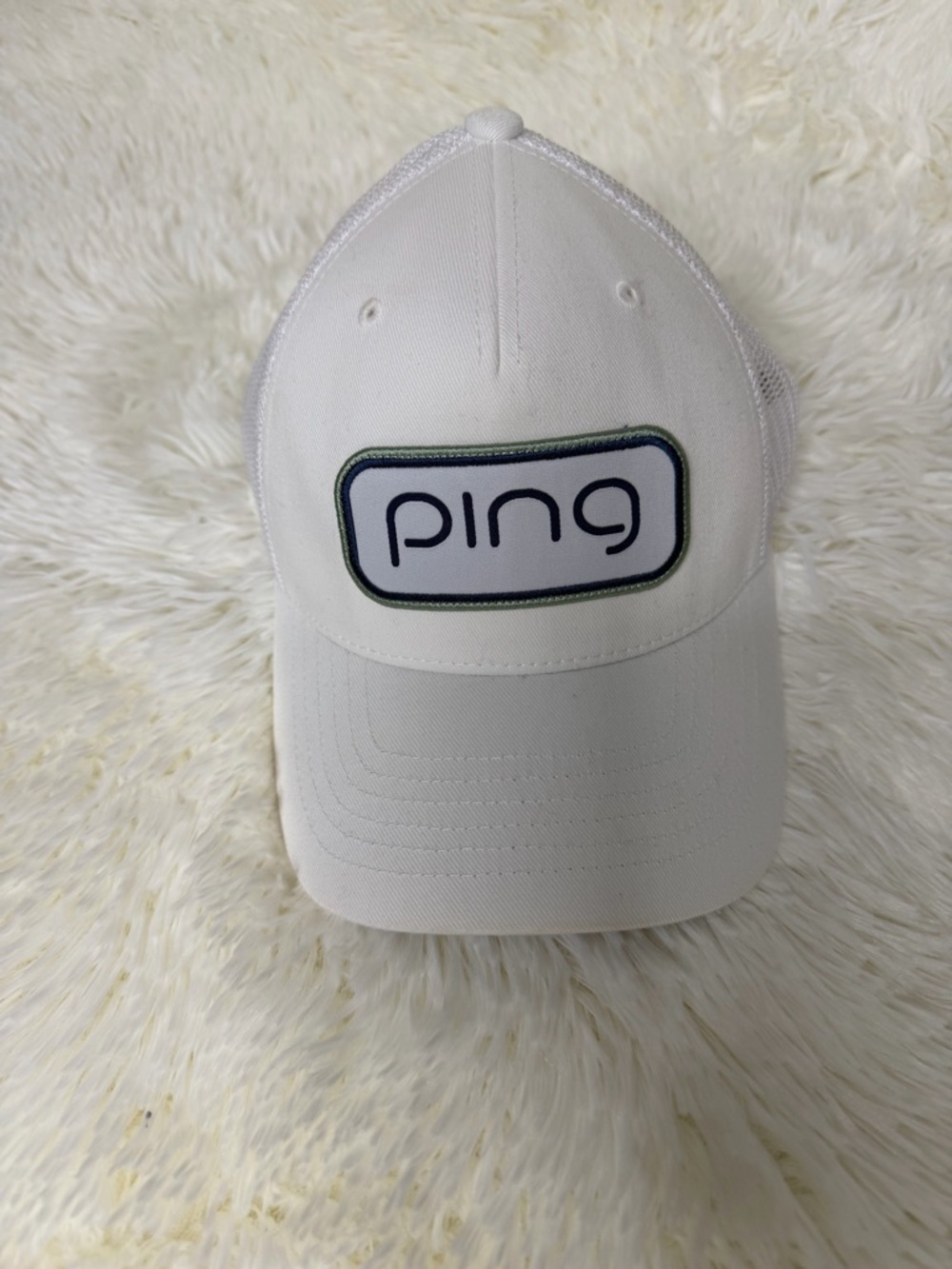 Ping White Mesh Trucker Golf Hat – Adjustable – Pre‑Owned - Picture 2 of 8